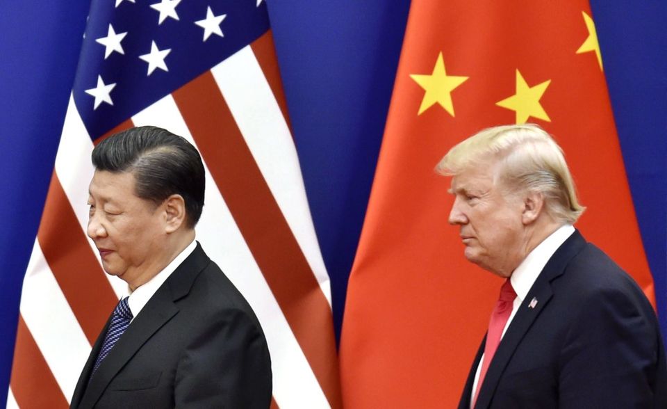 Chinas Staatschef Xi und US-Präsident Trump 2017 in Peking