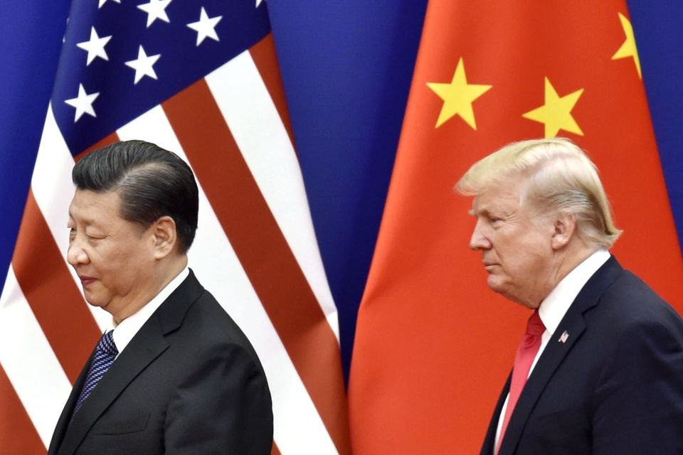 Chinas Staatschef Xi und US-Präsident Trump 2017 in Peking