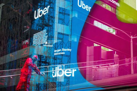 Der Börsenstart von Uber verlief holprig
