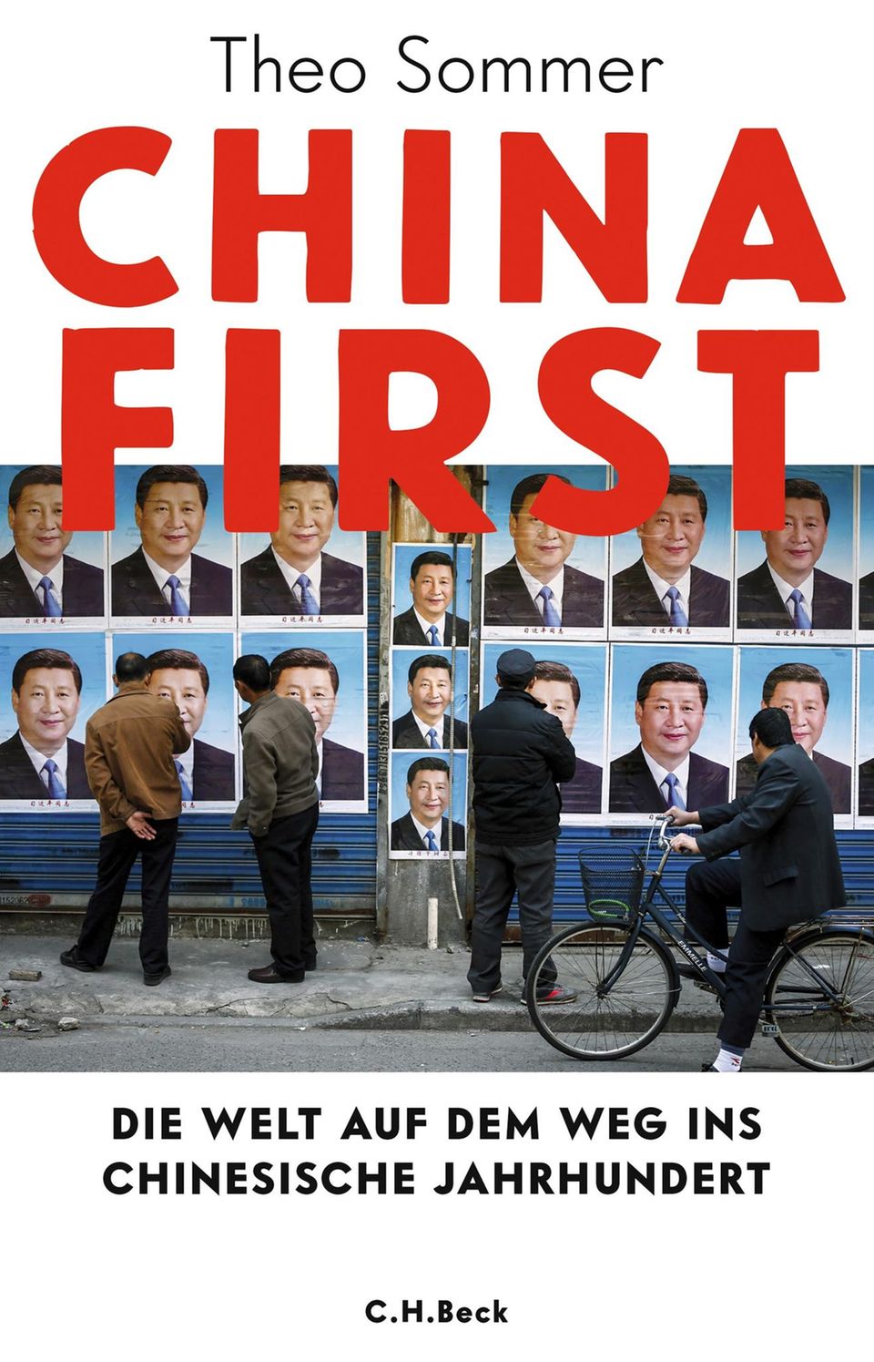 Das Cover zeigt eine Hauswand in Shanghai mit Plakaten von Chinas Staatspräsident Xi Jinping