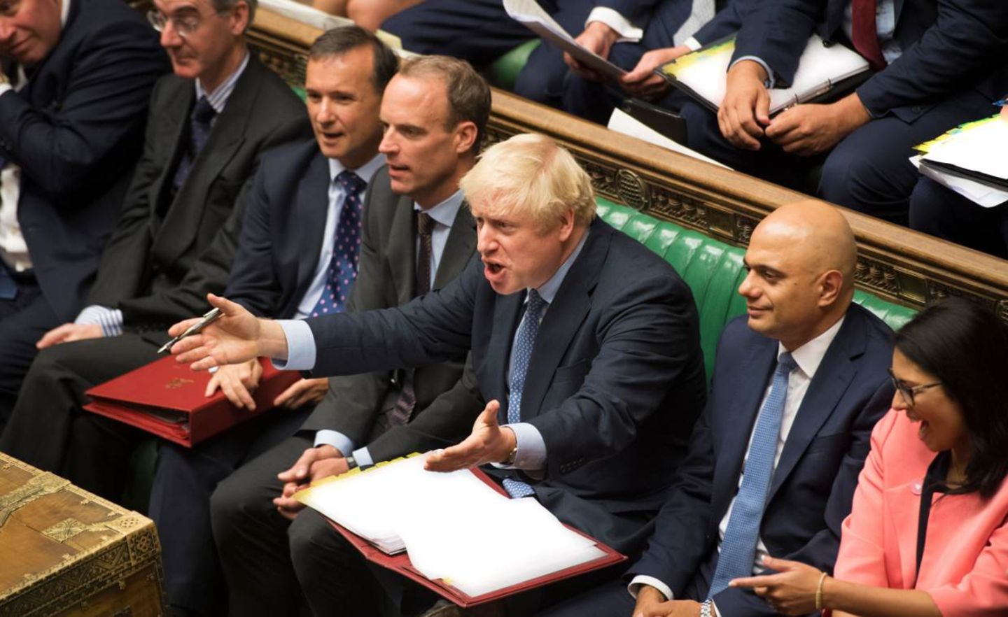 Erregte Brexit-Debatte: Premierminister Boris Johnson im Parlament