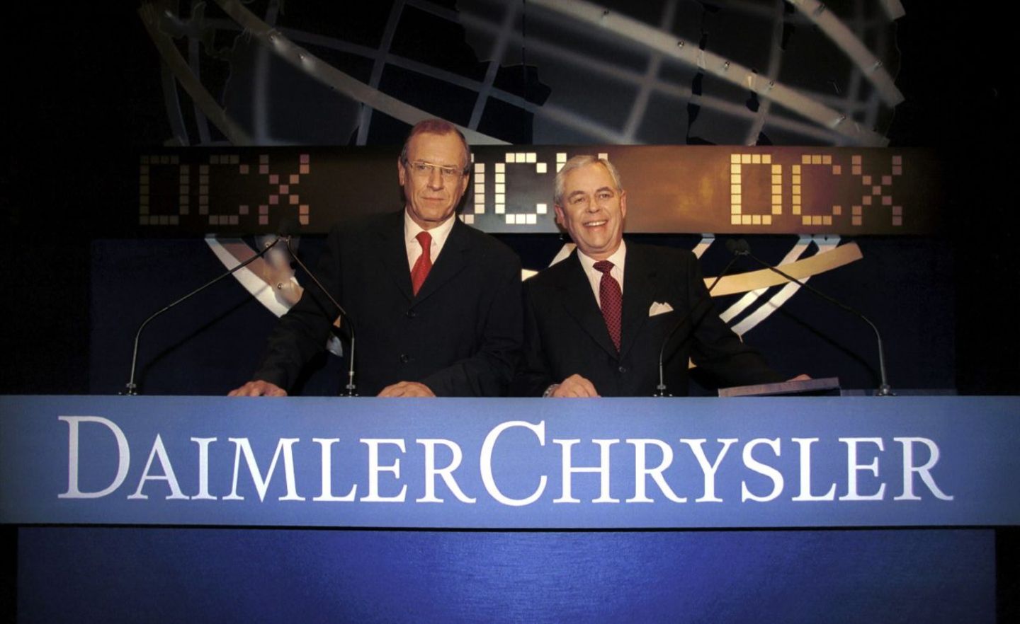 Daimler-Chef Schrempp und Chrysler-CEO Eaton wollten eine Hochzeit im Himmel schließen
