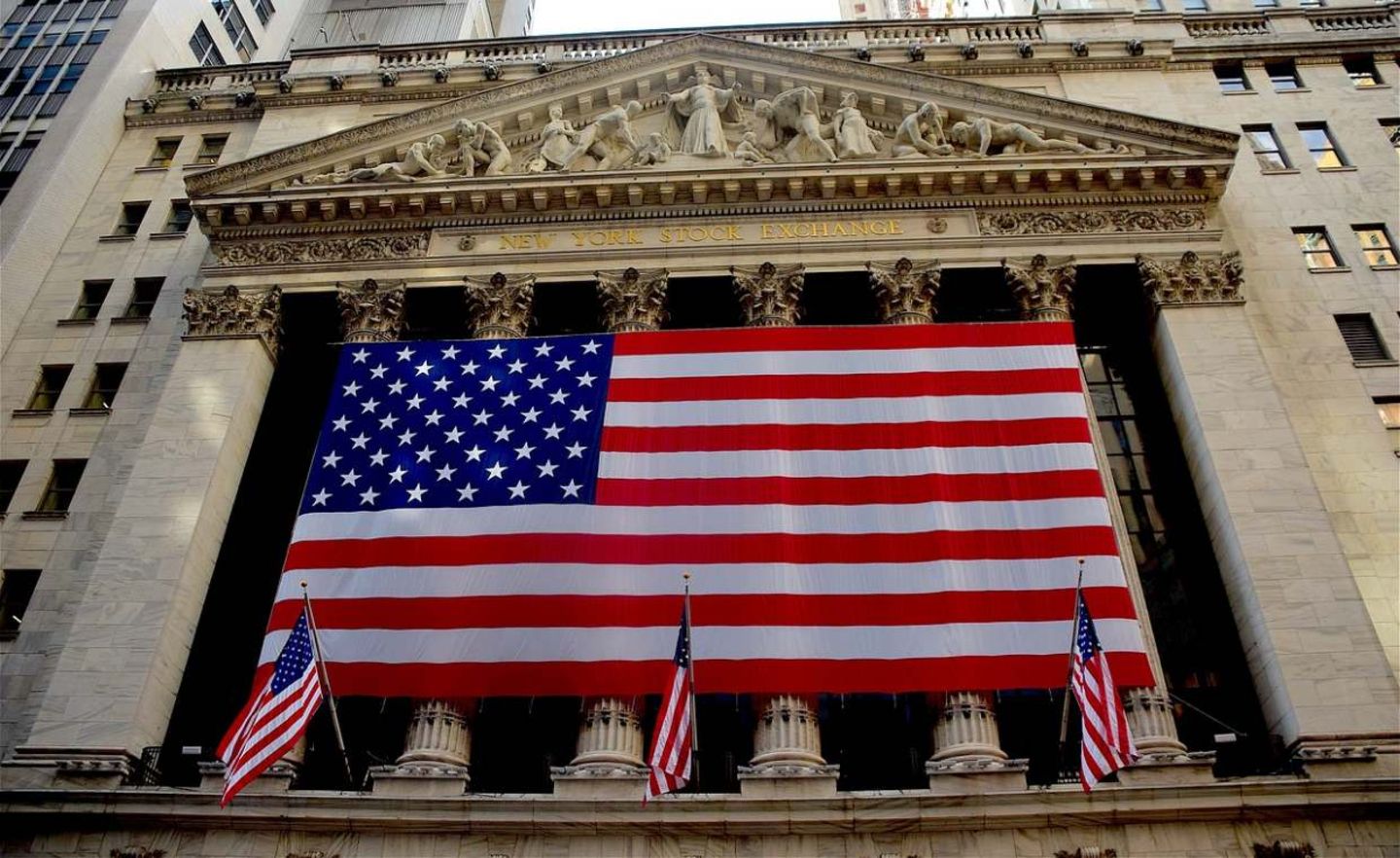 Symbol der US-Wirtschaft: Die amerikanische Börse in der New Yorker Wallstreet
