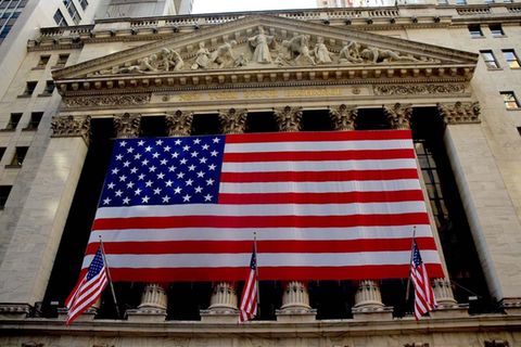 Symbol der US-Wirtschaft: Die amerikanische Börse in der New Yorker Wallstreet
