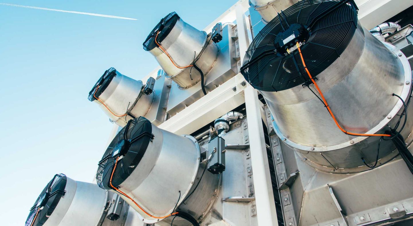 Eine Anlage des Schweizer Start-ups Climeworks