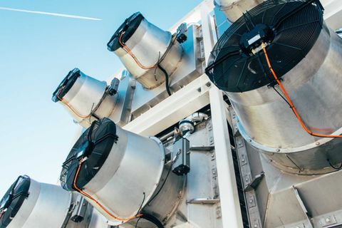 Eine Anlage des Schweizer Start-ups Climeworks