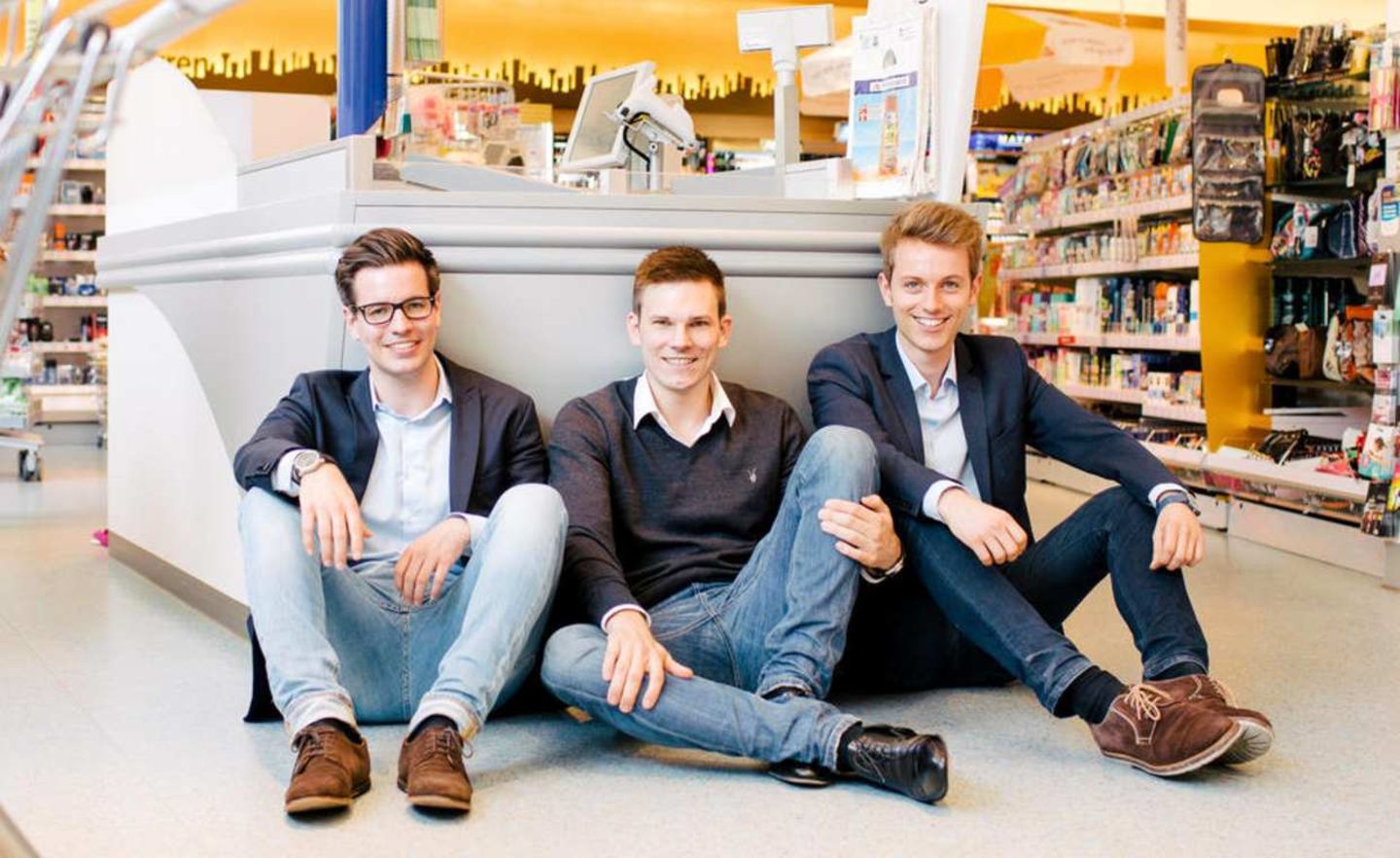 Die Barzahlen-Gründer Florian Swoboda, Achim Bönsch und Sebastian Seifert (von links)