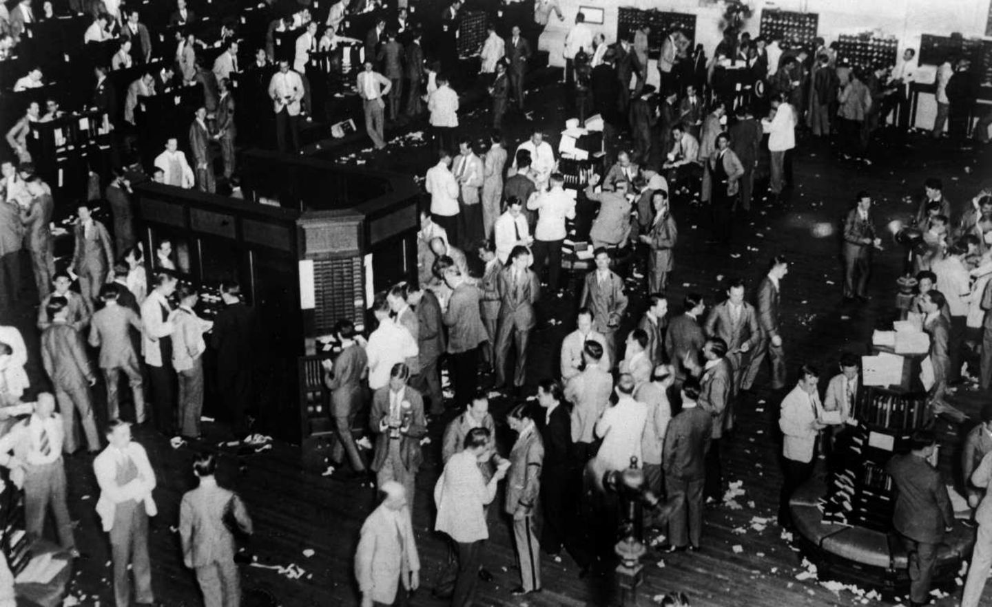 Händler am 29. Oktober 1929 an der New Yorker Börse