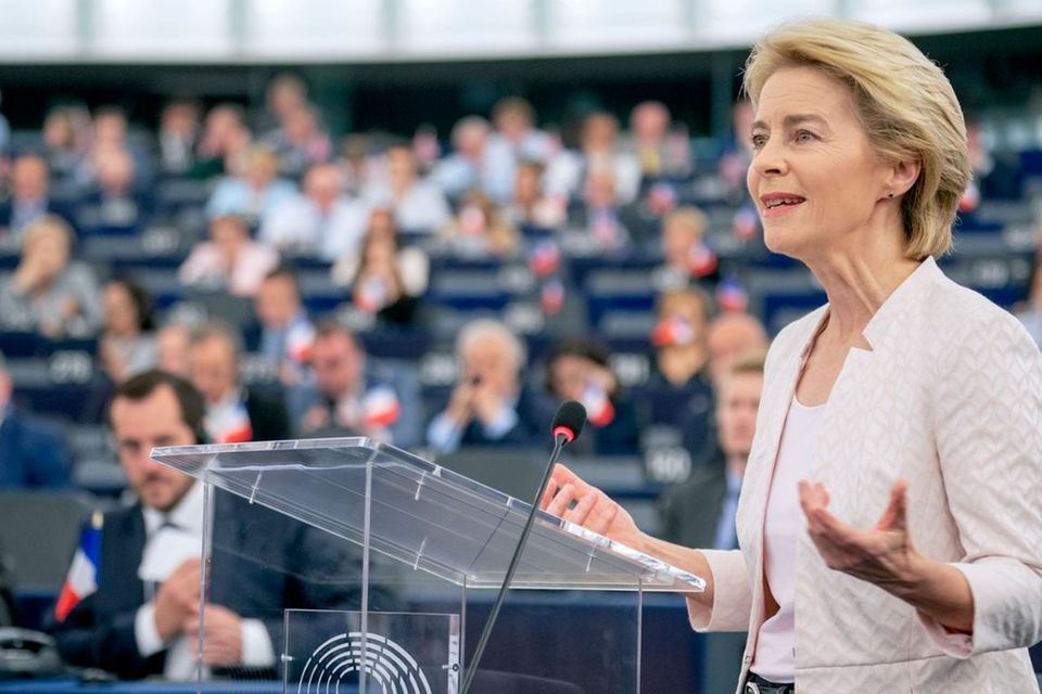 Ursula von der Leyen hielt im Juli eine Grundsatzrede im Europäischen Parlament