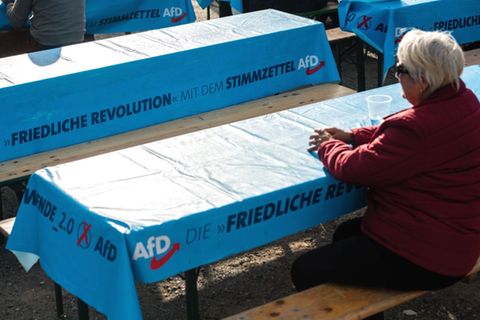 Wahlkampfveranstaltung der AfD in Thüringen