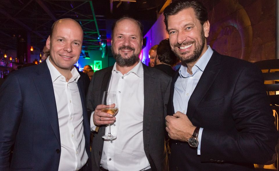 Horst von Butlar (Capital), Volker Corsten (Lufthansa Magazine) und Henrik Ekdahl (IWC, „Beste Uhr 2019: Travel“)