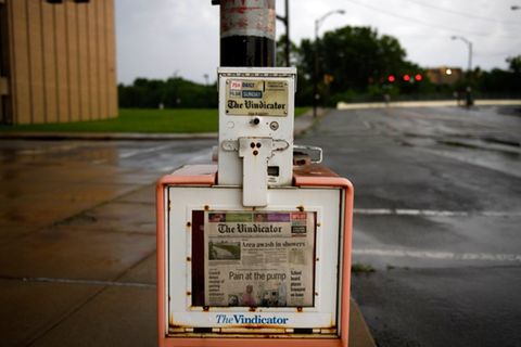 Die Tageszeitung "Vindicator" wurde eingestellt, die Beschäftigten mussten sich neue Jobs suchen