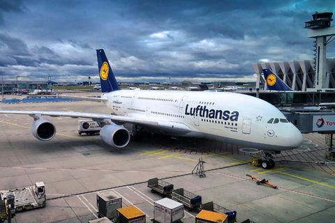 Eine Lufthansa-Maschine vom Typ Airbus A380