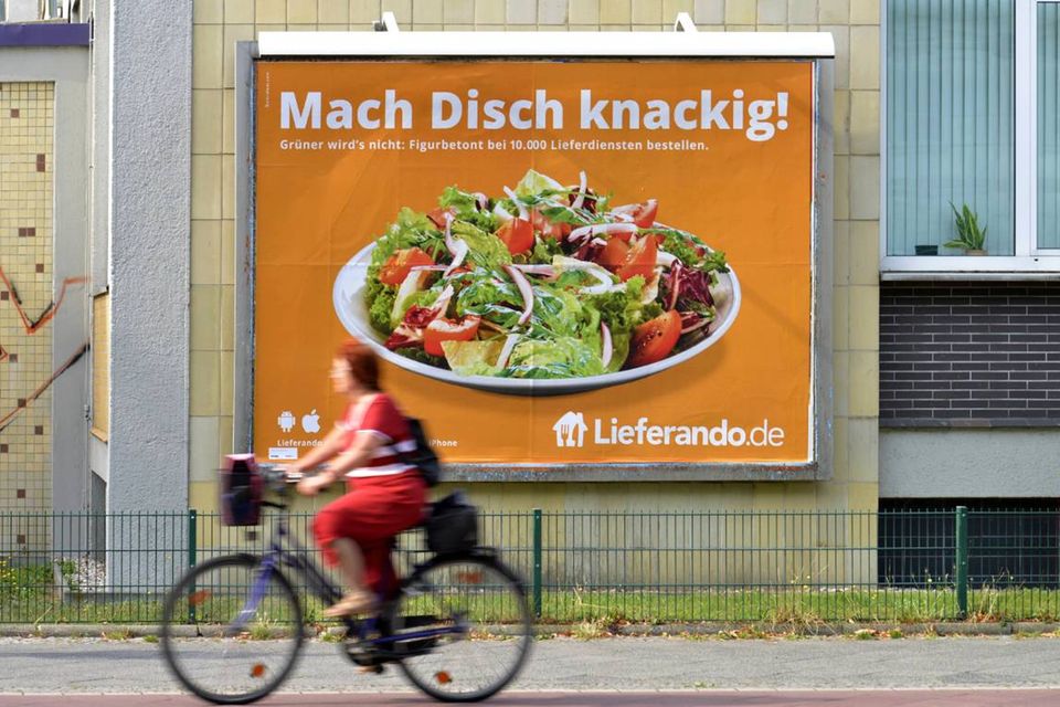 Lieferando-Werbung in Berlin