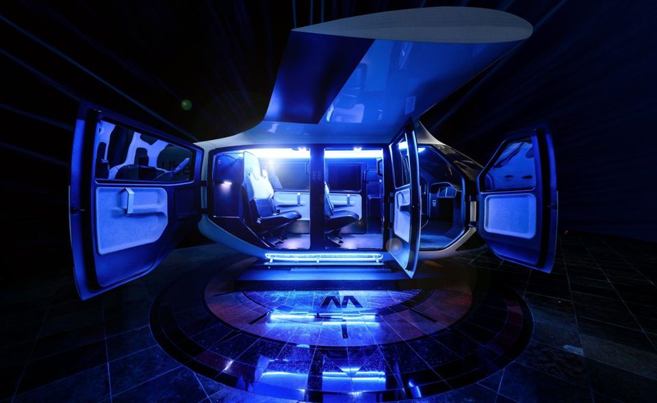 Der Trend zu Flugtaxis hat die Crystal Cabin Awards erreicht. Erstmals wurde ein Kabinenkonzept für ein vertikal startendes und landendes Flugzeug eingereicht. Der Anbieter Safran hat in Zusammenarbeit mit Uber ein Vierersitz-Layout im elektrischen Drohnen-Taxi erarbeitet. Es soll hohe Funktionalität bei minimalem Gewicht bieten.