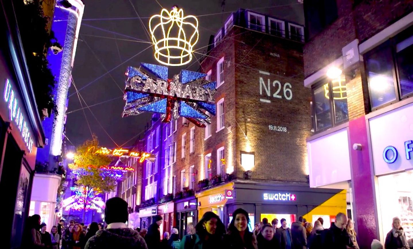 Zum Launch strahlte N26 Gebäude in ganz London mit seinem Logo an