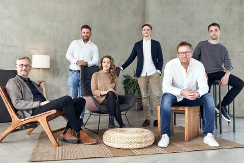 Das Penta-Management – CEO Marko Wenthin (zweiter von rechts)
