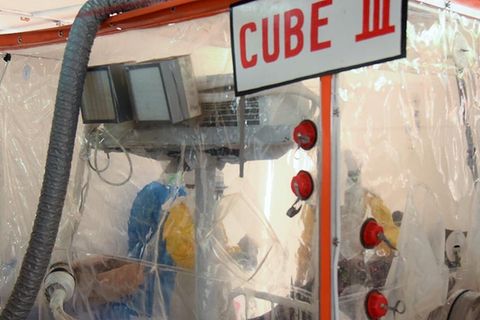 Kampf gegen die Ebola-Epidemie: In solchen Quarantänezelten wurden Patienten in Kongo behandelt.