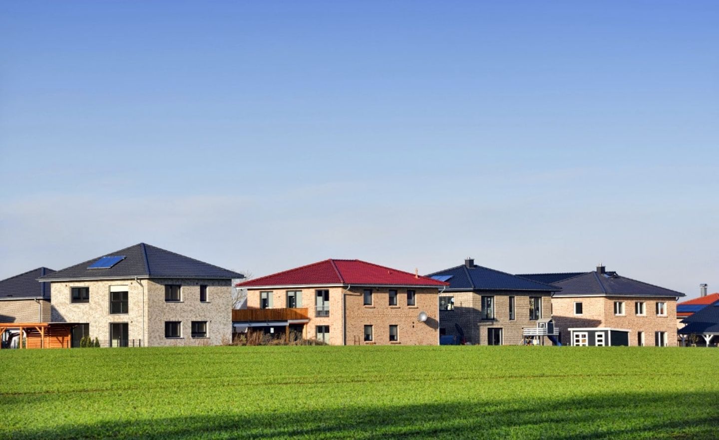 Neubausiedlung in Schleswig-Holstein