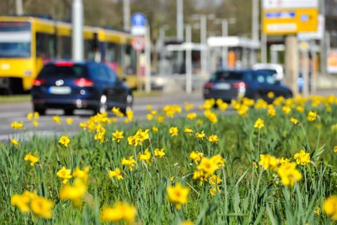 Saubere Luft in der Autostadt Stuttgart. Auf den Straßen der Landeshauptstadt waren im April deutlich weniger Fahrzeuge unterwegs.