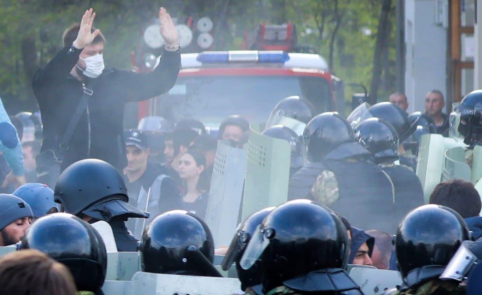 In Wladikawkas gab es Proteste gegen die Maßnahmen der Regierung