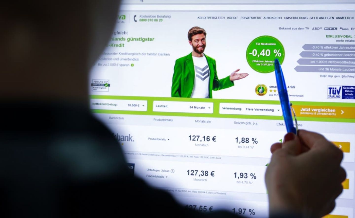 Smava-Webseite