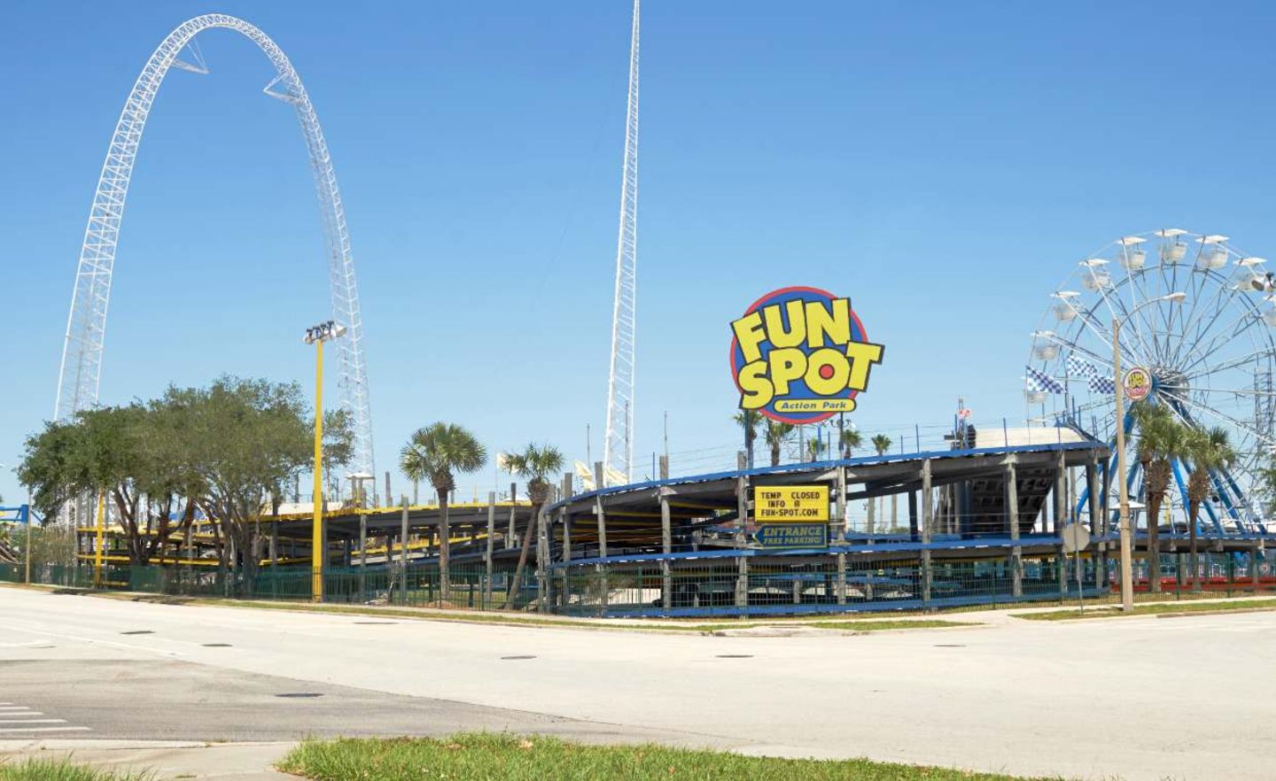 Fast alles dicht in Orlando – auch der Freizeitpark Fun Spot mit seiner Gokart-Bahn