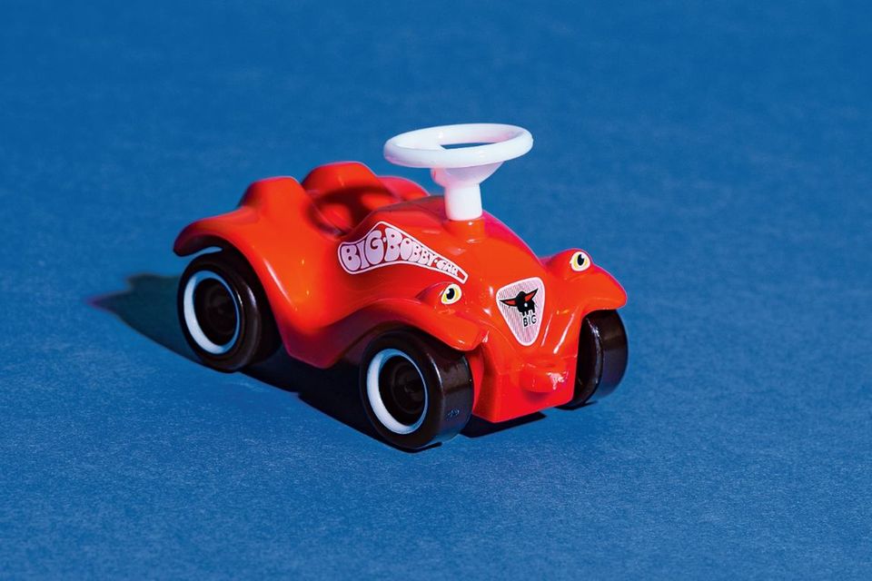 Das Bobby-Car gehört zu den bekanntesten Produkten aus dem Haus Simba-Dickie