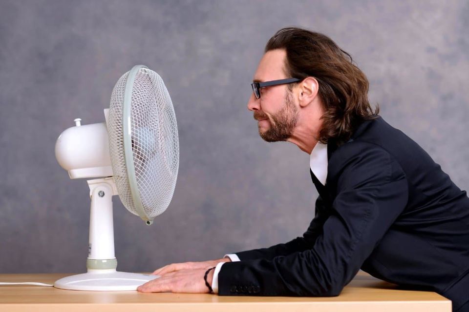 Der Ventilator erfreut sich im Sommer großer Beliebtheit im Büro