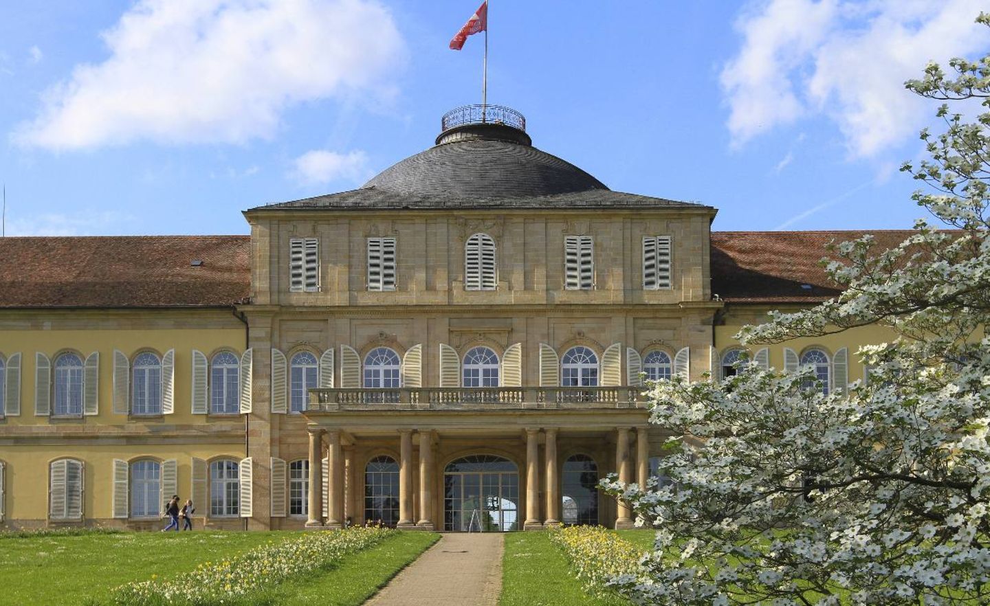 Ein Großteil der Universität Hohenheim ist im gleichnamigen Schloss untergebracht