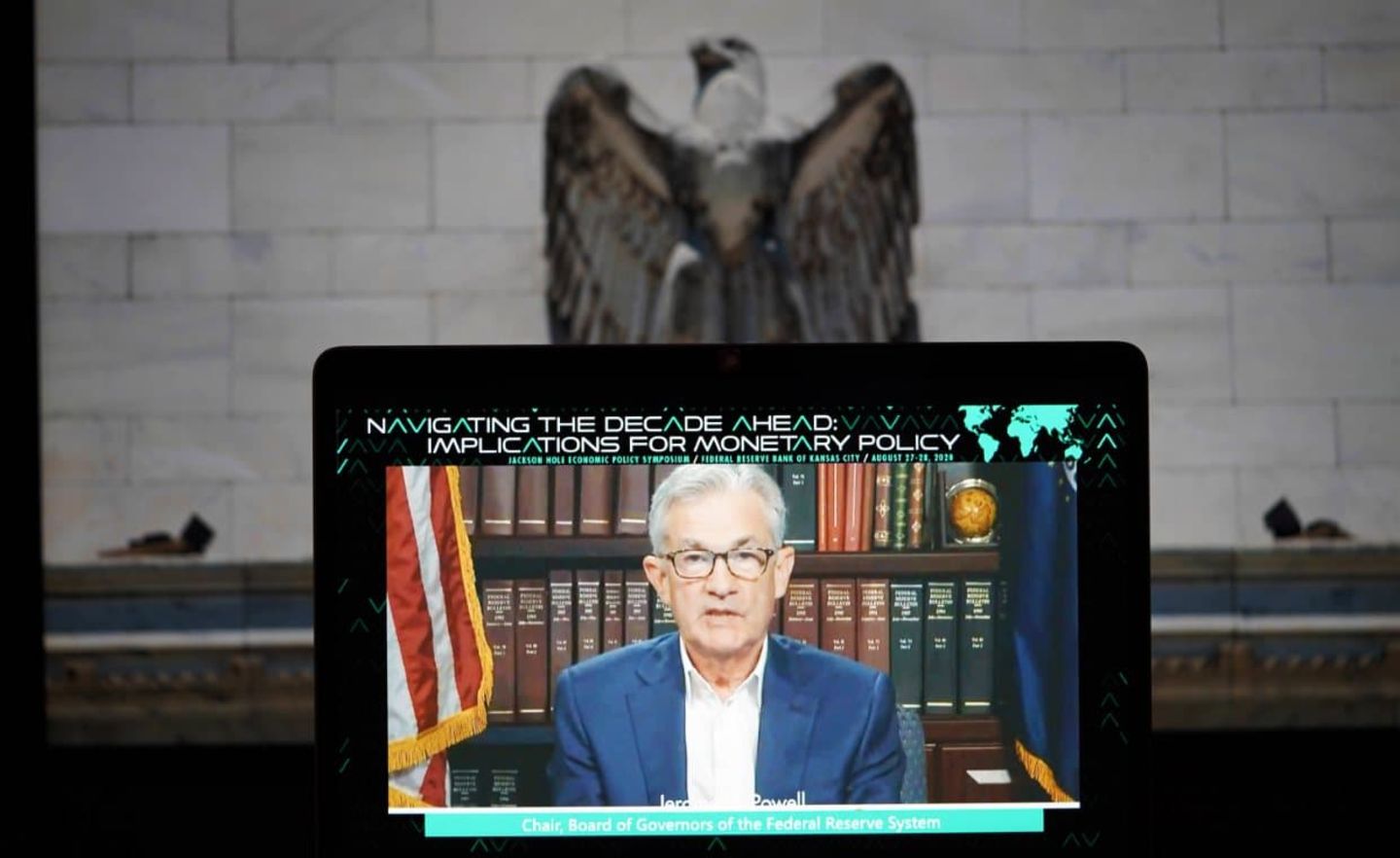 Nur virtuell: Das Treffen der wichtigsten Notenbanker und Ökonomen in Jackson Hole fand diesmal per Videokonferenz statt