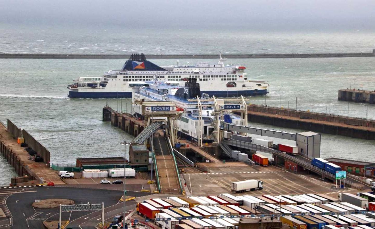 Hafen von Dover: Hier droht der Megastau bei einem ungeregelten Brexit
