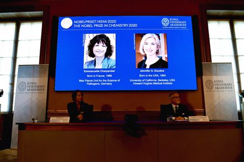Emmanuelle Charpentier aus Frankreich und Jennifer Doudna aus den USA erhalten den Chemie-Nobelpreis für die Entdeckung der Gen-Schere