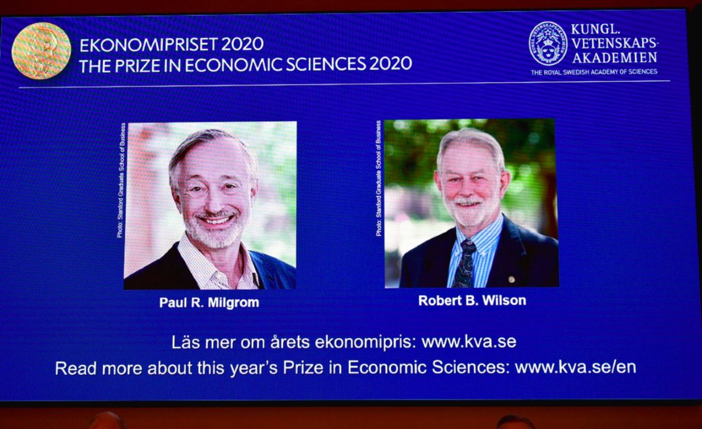 Paul R. Milgrom und Robert B. Wilson wurden für ihren Beitrag zur Auktionstheorie mit dem Wirtschaftsnobelpreis geehrt