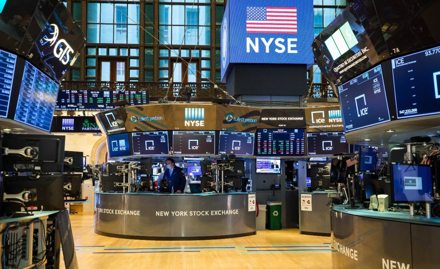 Blick in den Handelssaal der New Yorker Börse