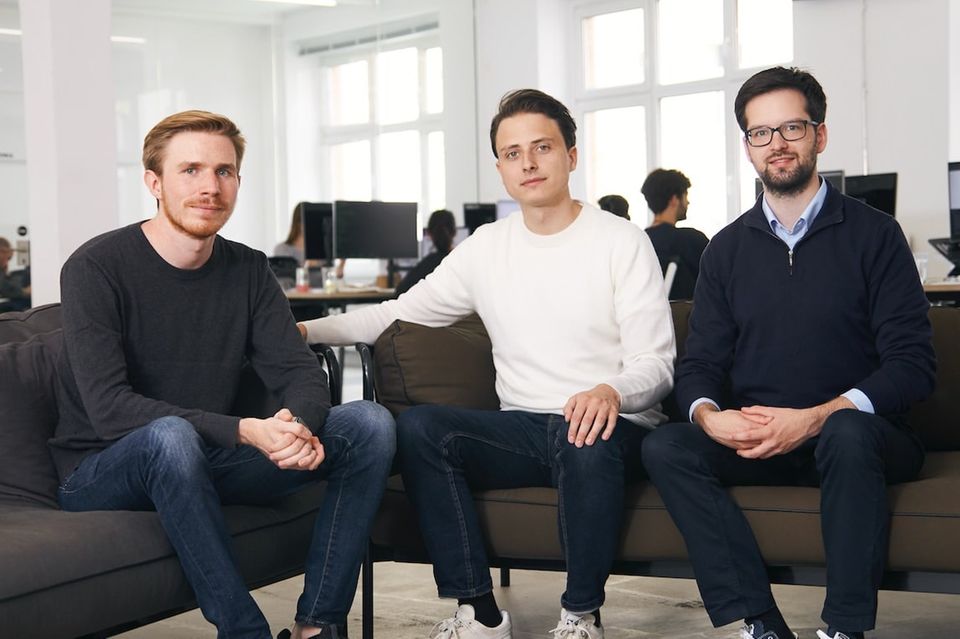 Die Trade-Republic-Gründer Marco Cancellieri, Christian Hecker und Thomas Pischke (von links)