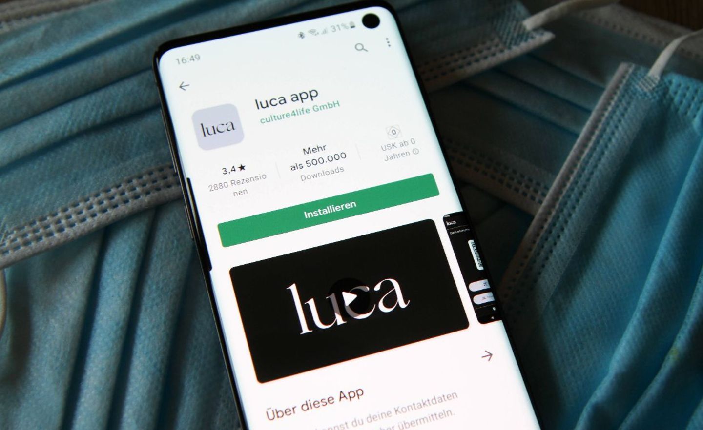 Die Luca App ermöglicht eine verschlüsselte Kontaktdatenübermittlung