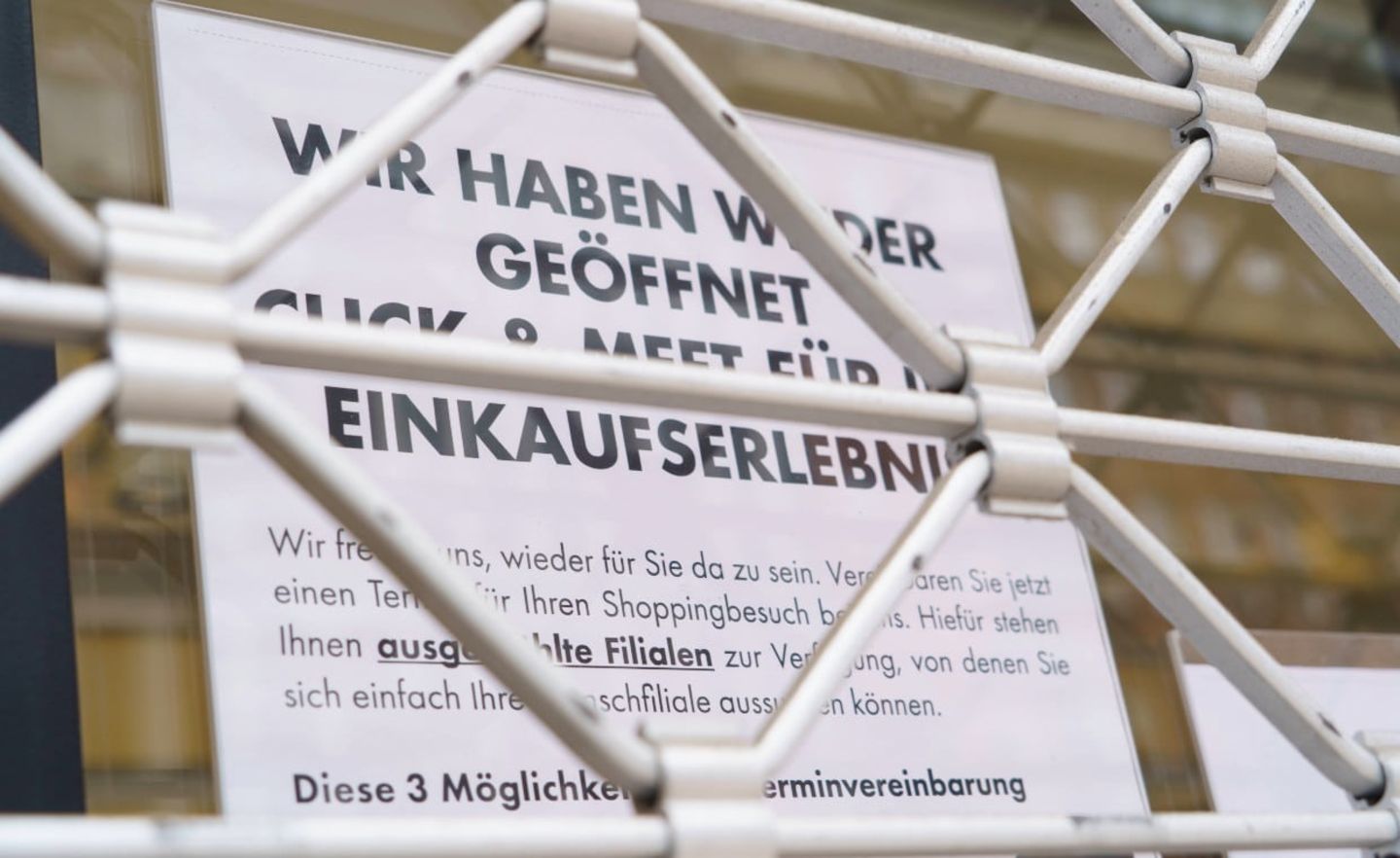 Nach den Lockerungen am 8. März konnten viele Geschäfte mit „Click & Meet“ erstmals wieder öffnen. Viele befürchten nun erneute Schließungen