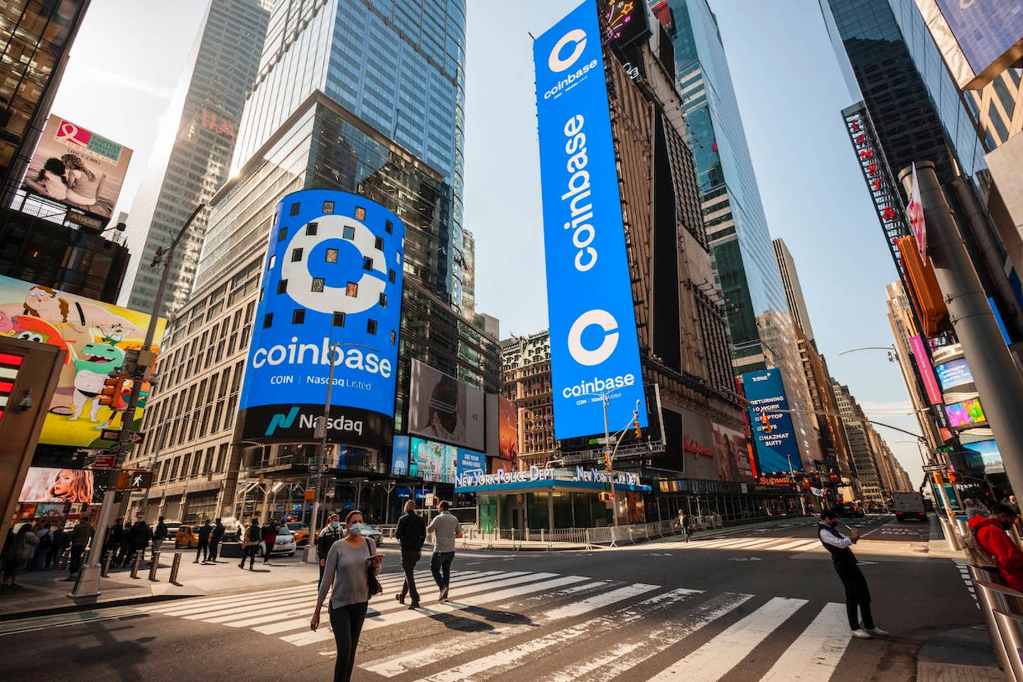 Coinbase war zum Handelsstart voller Euphorie