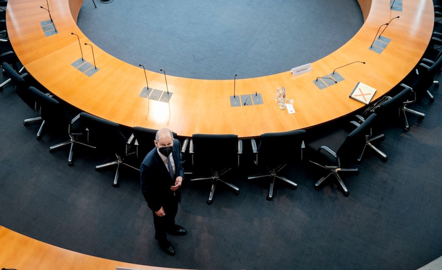 Bundesfinanzminister Olaf Scholz (SPD) im Untersuchungsausschuss zum Bilanzskandal von Wirecard im Deutschen Bundestag