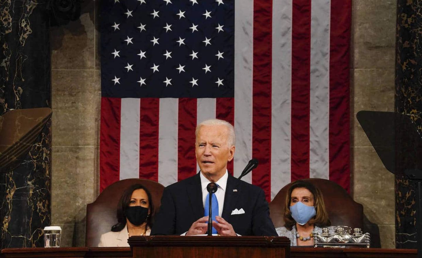 US-Präsident Joe Biden bei seiner Rede vor dem US-Kongress