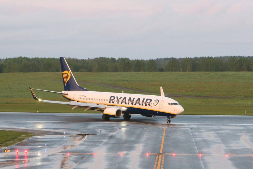 Die Ryanair-Maschine nach ihrer Landung in Vilnius. Zuvor war sie unfreiwillig zu einem Zwischenstopp in Belarus gezwungen worden