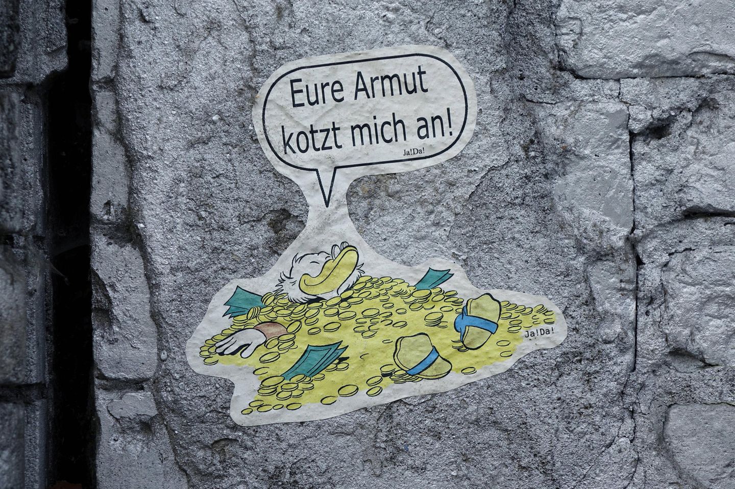 Streetart mit Dagobert Duck
