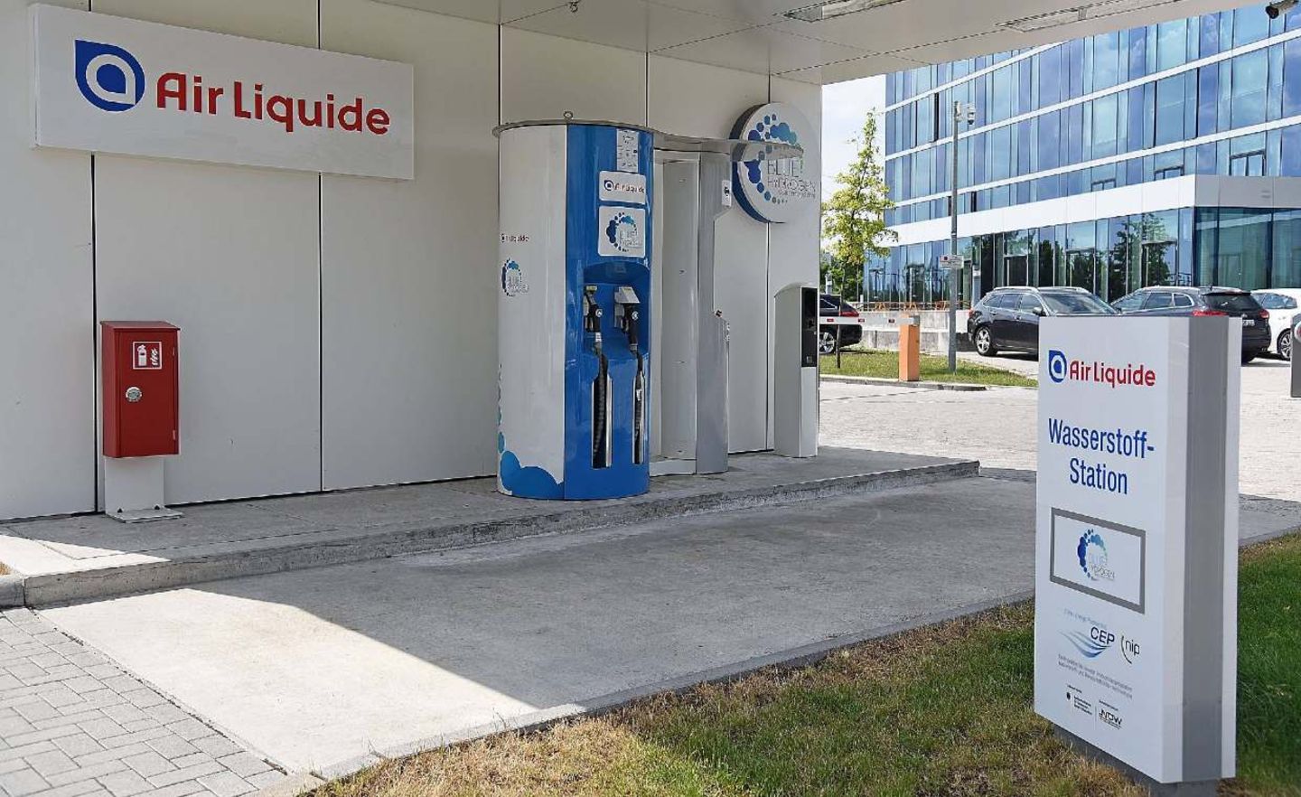Eine Wasserstoff-Station von Air Liquide in Offenbach am Main