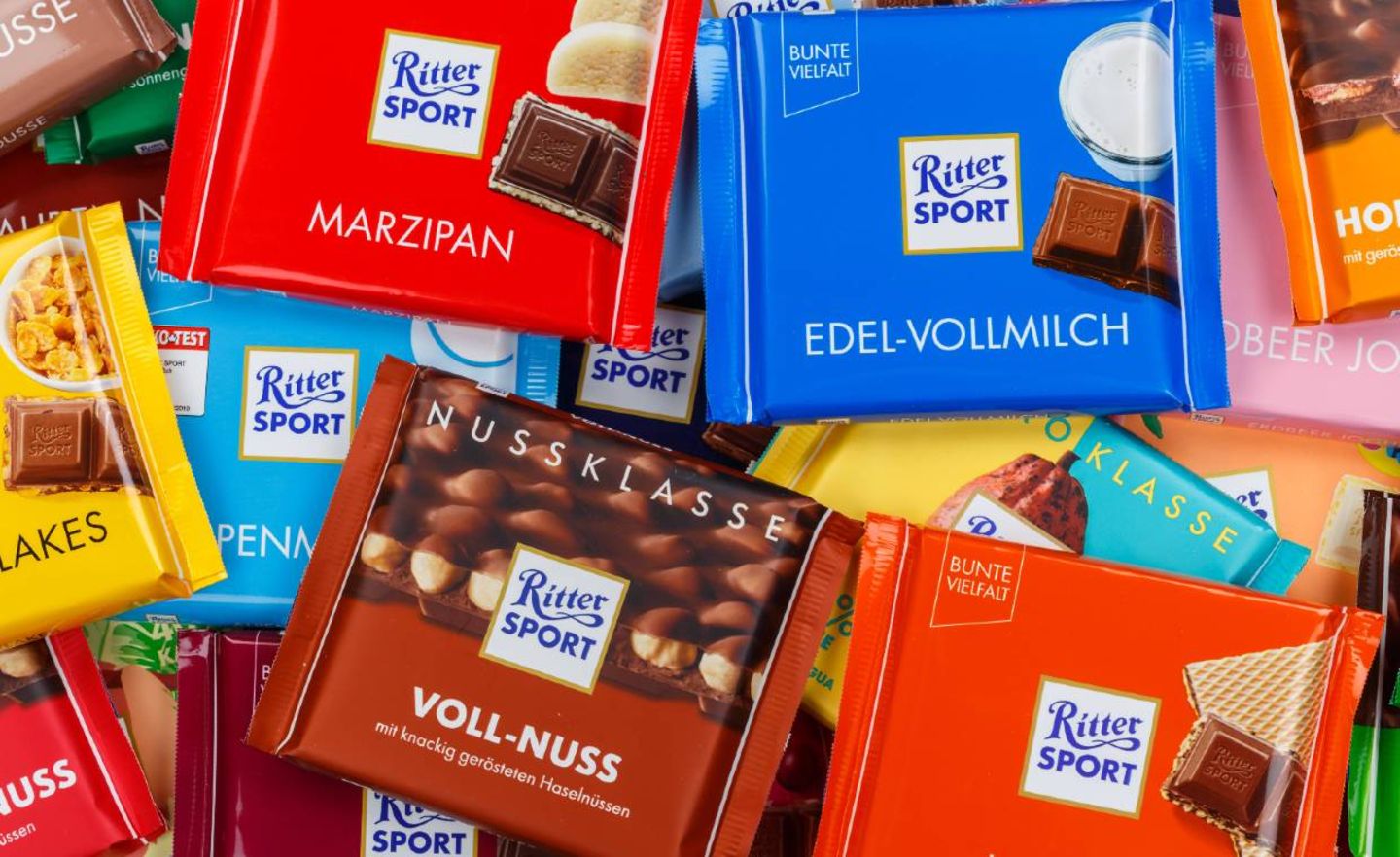 Ritter Sport - die Schokoladenmarke mit der markenrechtlich geschützten Knick-Öffnung
