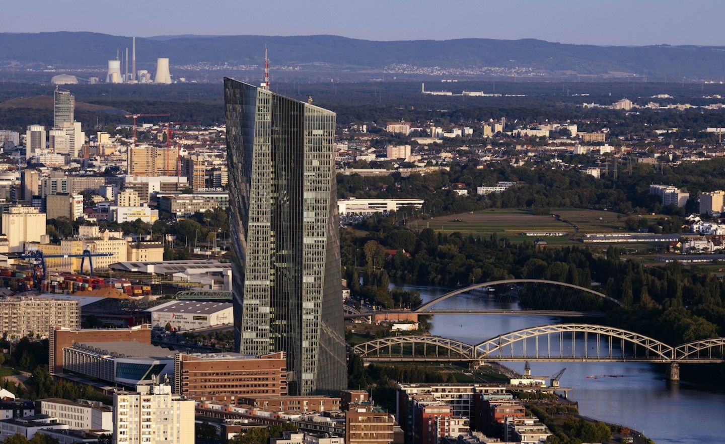 Der EZB-Turm in Frankfurt
