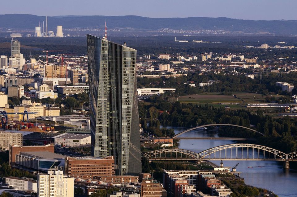 Der EZB-Turm in Frankfurt