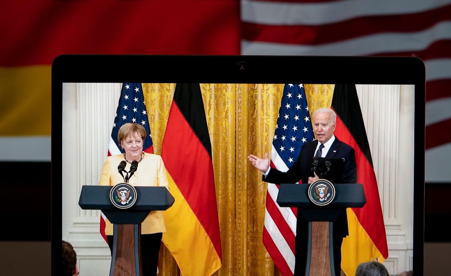 Bundeskanzlerin Angela Merkel und US-Präsident Joe Biden einigten sich am Mittwoch auf ein Abkommen im Streit um Nord Stream 2 geeinigt