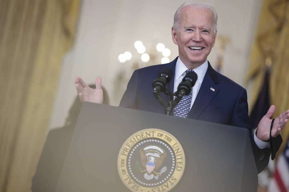 Joe Biden hat gut lachen – für ihn ist das Infrastrukturprogramm ein großer Sieg.