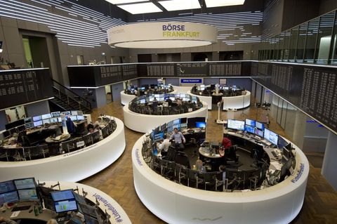 Blick in den Handelssaal der Deutschen Börse in Frankfurt